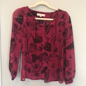 Loft sheer blouse